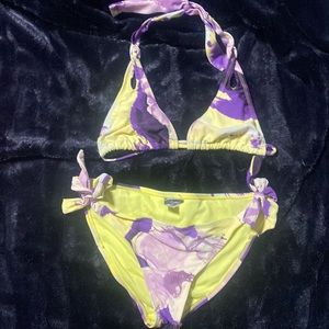 Women’s Pink and Yellow Bikini